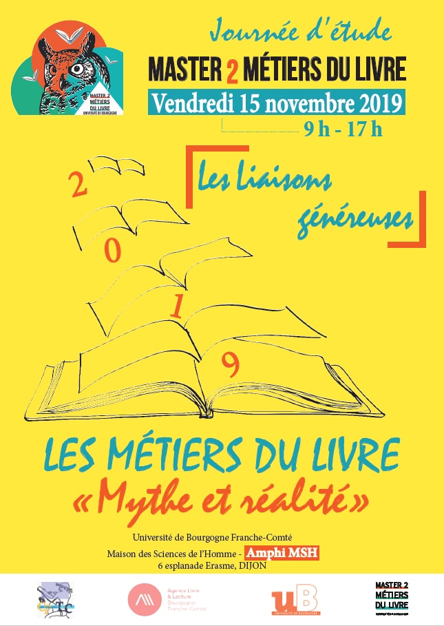 2e journée d'étude du M2 Métiers du livre à Dijon : Métiers du livre, mythe et réalité